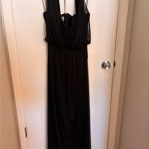 David’s Bridal- Elegant Black Convertible Evening Gown